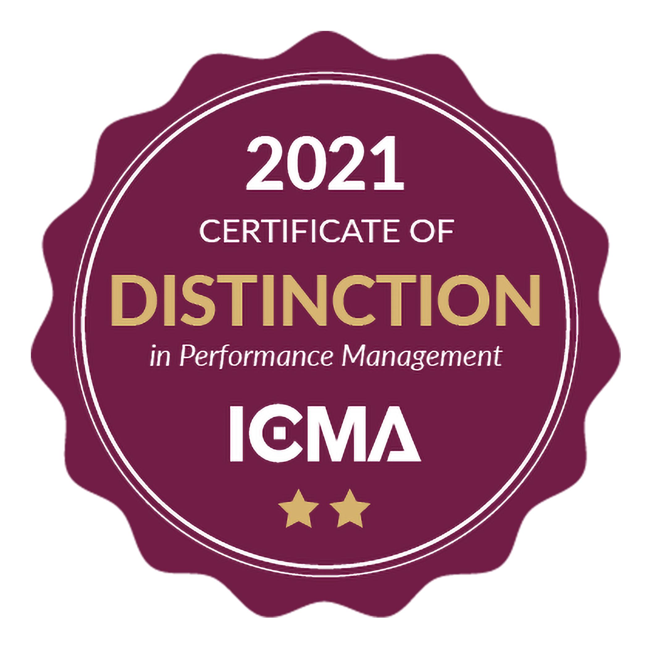 2020 Cerificate of Achievement in Performance Management